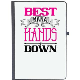                       UDNAG Ruled Notebook Diary 'Grand Father | best nana hands down', [A5 80Pages 80GSM]                                              