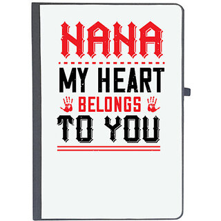                       UDNAG Ruled Notebook Diary 'Grand Father | nana MY HEART', [A5 80Pages 80GSM]                                              