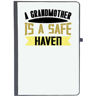                       UDNAG Ruled Notebook Diary 'Grand Parents | A Grandmother is a safe', [A5 80Pages 80GSM]                                              