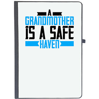                       UDNAG Ruled Notebook Diary 'Grand Mother | A Grandmother is a safe haven', [A5 80Pages 80GSM]                                              