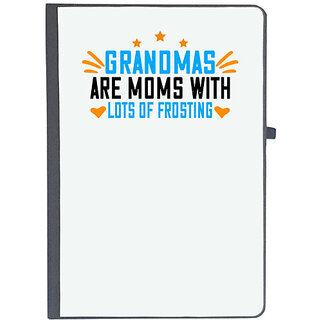                       UDNAG Ruled Notebook Diary 'Grand Mother | Grandmas are moms with lots of frosting', [A5 80Pages 80GSM]                                              
