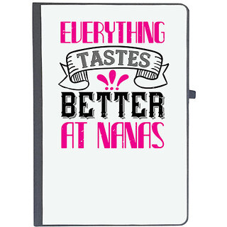                       UDNAG Ruled Notebook Diary 'Grand father | 02 everything tastes better at nanas', [A5 80Pages 80GSM]                                              