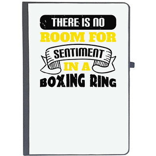                       UDNAG Ruled Notebook Diary 'Boxing | There is no room for sentiment in a boxing ring', [A5 80Pages 80GSM]                                              