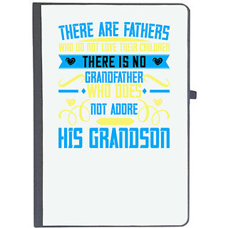                       UDNAG Ruled Notebook Diary 'Grand Parents | There are fathers who do not love their children', [A5 80Pages 80GSM]                                              