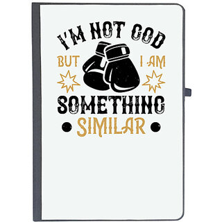                       UDNAG Ruled Notebook Diary 'Boxing | Im not , but I am something similar', [A5 80Pages 80GSM]                                              