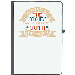                       UDNAG Ruled Notebook Diary 'Boxing | Boxing is the toughest and loneliest sport in the world', [A5 80Pages 80GSM]                                              
