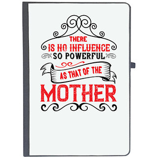                       UDNAG Ruled Notebook Diary 'Mother | there is no influence so powerful as that of the', [A5 80Pages 80GSM]                                              