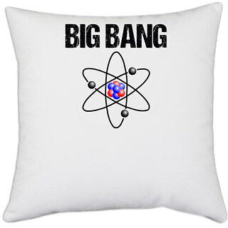                       UDNAG White Polyester 'Element | Big Bang' Pillow Cover [16 Inch X 16 Inch]                                              