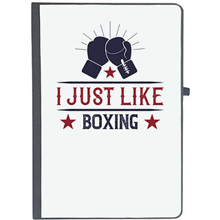                       UDNAG Ruled Notebook Diary 'Boxing | I just like boxing', [A5 80Pages 80GSM]                                              