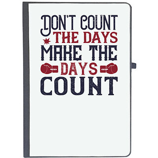                       UDNAG Ruled Notebook Diary 'Boxing | Dont count the days, make the days count', [A5 80Pages 80GSM]                                              