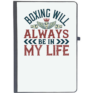                       UDNAG Ruled Notebook Diary 'Boxing | Boxing will always be in my life', [A5 80Pages 80GSM]                                              