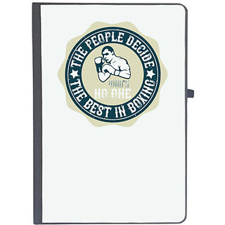                       UDNAG Ruled Notebook Diary 'Boxing | The people decide who's No. 1, the best in boxing', [A5 80Pages 80GSM]                                              
