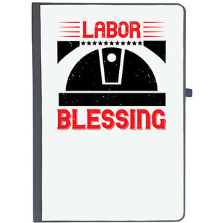                       UDNAG Ruled Notebook Diary 'Labor | Labor is the source of every blessing', [A5 80Pages 80GSM]                                              