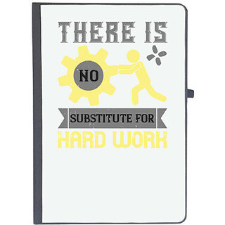                       UDNAG Ruled Notebook Diary 'labor | There is no substitute for hard work', [A5 80Pages 80GSM]                                              