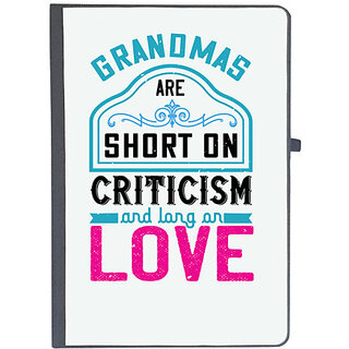                       UDNAG Ruled Notebook Diary 'Grand Mother | Grandmas are short on criticism and long on love', [A5 80Pages 80GSM]                                              