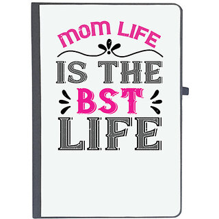                       UDNAG Ruled Notebook Diary 'Mother | mom life is the best life copy', [A5 80Pages 80GSM]                                              