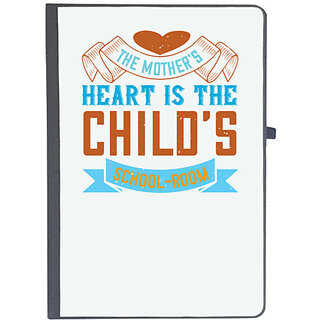                       UDNAG Ruled Notebook Diary 'Mother child | The mothers heart is the childs school-room', [A5 80Pages 80GSM]                                              