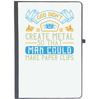                       UDNAG Ruled Notebook Diary 'Mother |  didn't create metal so that man could make paper clips', [A5 80Pages 80GSM]                                              