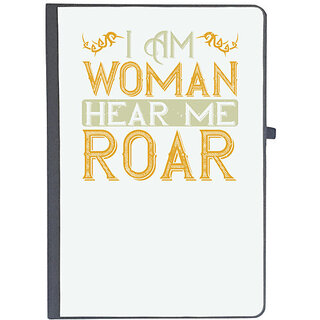                       UDNAG Ruled Notebook Diary 'Mother | i am woman hear me roar', [A5 80Pages 80GSM]                                              