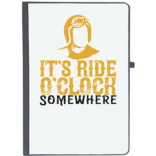                       UDNAG Ruled Notebook Diary 'Motorcycle | its ride oclock somewhere', [A5 80Pages 80GSM]                                              