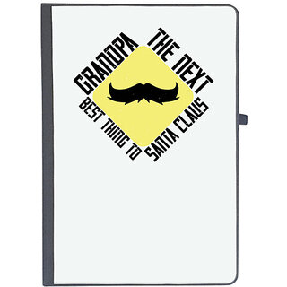                       UDNAG Ruled Notebook Diary 'Grand Father | Grandpa The next best thing to Santa Claus-2', [A5 80Pages 80GSM]                                              