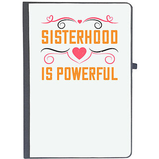                       UDNAG Ruled Notebook Diary 'Sister | Sisterhood is powerful-2', [A5 80Pages 80GSM]                                              