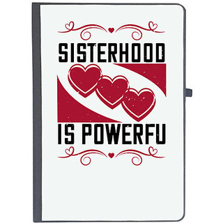                       UDNAG Ruled Notebook Diary 'Sister | Sisterhood is powerful-1', [A5 80Pages 80GSM]                                              