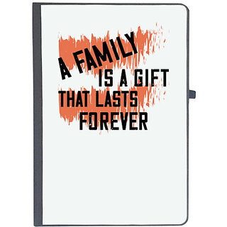                       UDNAG Ruled Notebook Diary 'Family | A family is a gift that lasts forever', [A5 80Pages 80GSM]                                              