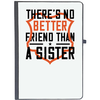                       UDNAG Ruled Notebook Diary 'Sister | Theres no better friend than a sister', [A5 80Pages 80GSM]                                              