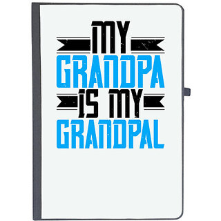                       UDNAG Ruled Notebook Diary 'Grand Father | My Grandpa is my Grandpal', [A5 80Pages 80GSM]                                              