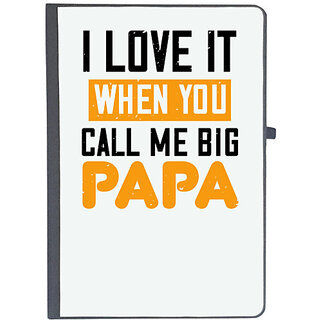                       UDNAG Ruled Notebook Diary 'Papa | i love it when you call me big', [A5 80Pages 80GSM]                                              
