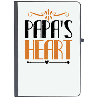                       UDNAG Ruled Notebook Diary 'Papa, Father | papa's heart', [A5 80Pages 80GSM]                                              
