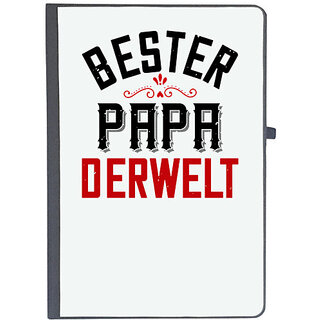                       UDNAG Ruled Notebook Diary 'Papa, Father | bester papa', [A5 80Pages 80GSM]                                              