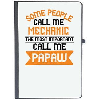                       UDNAG Ruled Notebook Diary 'Papa, Father | some people call me mechanic the most importent', [A5 80Pages 80GSM]                                              