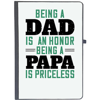                       UDNAG Ruled Notebook Diary 'Papa, Father | being a dadis an Honour being a papa', [A5 80Pages 80GSM]                                              