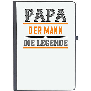                       UDNAG Ruled Notebook Diary 'Papa, Father | papa der mann die legende', [A5 80Pages 80GSM]                                              
