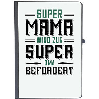                      UDNAG Ruled Notebook Diary 'Papa, Father | super mama wird zur', [A5 80Pages 80GSM]                                              