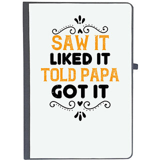                       UDNAG Ruled Notebook Diary 'Papa, Father | saw it like it told papa', [A5 80Pages 80GSM]                                              