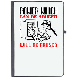                       UDNAG Ruled Notebook Diary 'Electrical Engineer | Power which can be abused will be abused', [A5 80Pages 80GSM]                                              