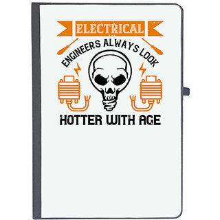                       UDNAG Ruled Notebook Diary 'Electrical Engineer | Electrical engineers always look hotter with age', [A5 80Pages 80GSM]                                              