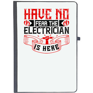                       UDNAG Ruled Notebook Diary 'Electrical Engineer | Have no fear the electrician is here', [A5 80Pages 80GSM]                                              