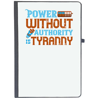                       UDNAG Ruled Notebook Diary 'Electrical Engineer | Power without authority is tyranny', [A5 80Pages 80GSM]                                              