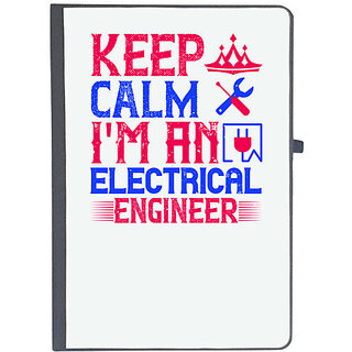                       UDNAG Ruled Notebook Diary 'Electrical Engineer | Keep clam i'amelectrical engineer', [A5 80Pages 80GSM]                                              