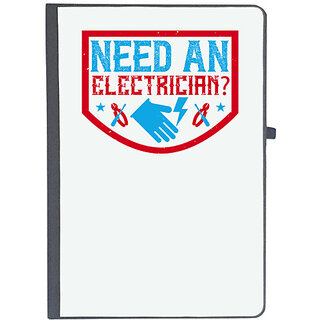                       UDNAG Ruled Notebook Diary 'Electrical Engineer | Need an electrician', [A5 80Pages 80GSM]                                              