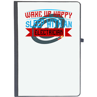                       UDNAG Ruled Notebook Diary 'Electrical Engineer | Wake up happy sleep with an electrician', [A5 80Pages 80GSM]                                              