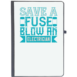                       UDNAG Ruled Notebook Diary 'Electrical Engineer | Save a fuse below an electrician', [A5 80Pages 80GSM]                                              