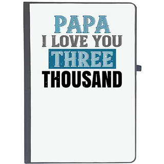                       UDNAG Ruled Notebook Diary 'Father | papa i love you three thoushand', [A5 80Pages 80GSM]                                              