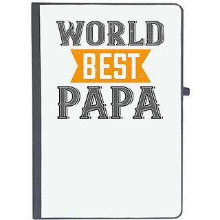                       UDNAG Ruled Notebook Diary 'Father | world best papa 1', [A5 80Pages 80GSM]                                              