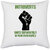 UDNAG White Polyester 'Unity | Introverts unite separately in your own home' Pillow Cover [16 Inch X 16 Inch]