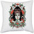 UDNAG White Polyester 'Death | Vengeance' Pillow Cover [16 Inch X 16 Inch]